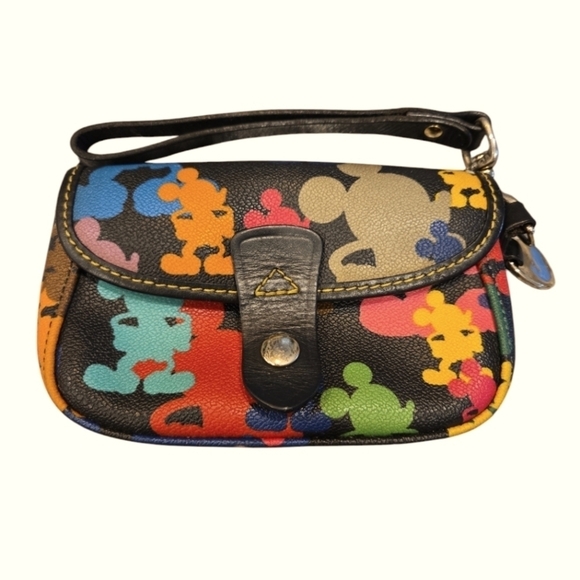 DOONEY & BOURKE DISNEY WONDER MICKEY MOUSE RAINBOW SILHOUETTE WRISTLET. - Picture 1 of 10
